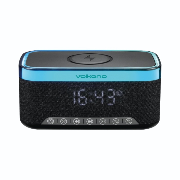 Picture of VOLKANO RADIANT II ALARM CLOCK WIRELESS CHARGING VK3135BK V2
