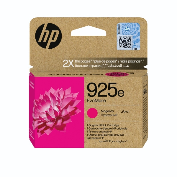 Picture of HP 925E EVOMORE MAGENTA ORIGINAL INK CARTRIDGE 4K0W1PE