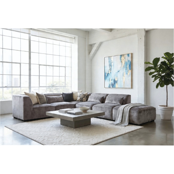 Picture of Amalfi Modular Corner Lounge Suite Bergen Graphite