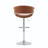 Picture of Astra Adjustable Bar Stool - Light Brown & Walnut