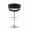 Picture of Milan Adjustable Bar Stool - Black & Walnut