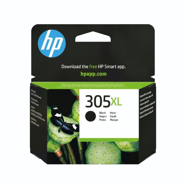 Picture of HP 305XL HIGH YIELD BLACK ORIGINAL INK CARTRIDGE 3YM62AE