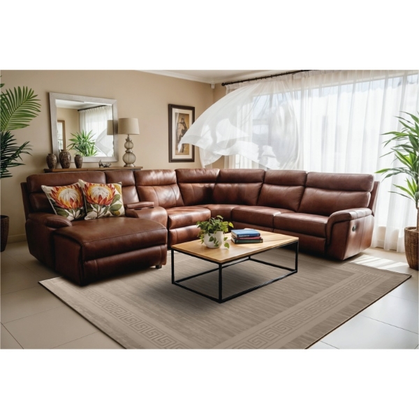 Picture of Arielle 5 Piece 1 Motion Corner Lounge Suite