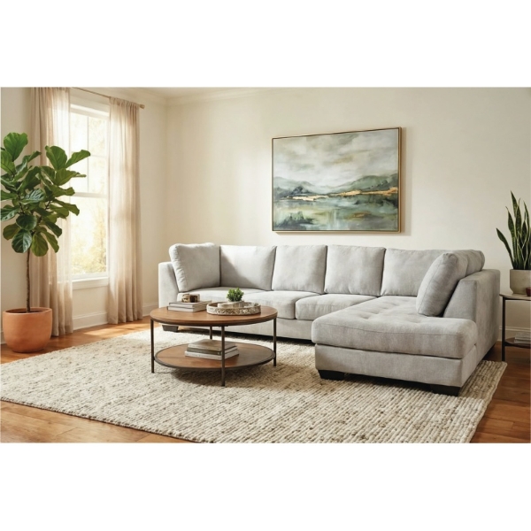 Picture of Denmark 2 Pce Corner Lounge Suite - Lola Steel
